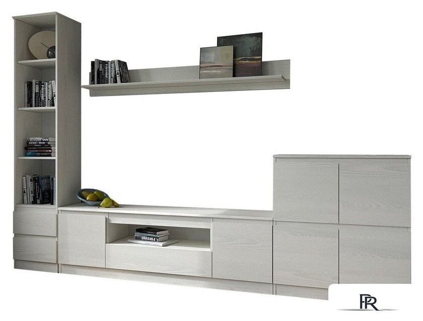 Стенка Евва Турин №3 (ясень снежный) - Изображение №1 — Интернет-магазин ПроЗаказ