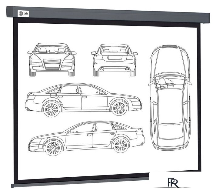 Проекционный экран CACTUS Wallscreen 168x299 CS-PSW-168X299-SG - Изображение №1 — Интернет-магазин ПроЗаказ