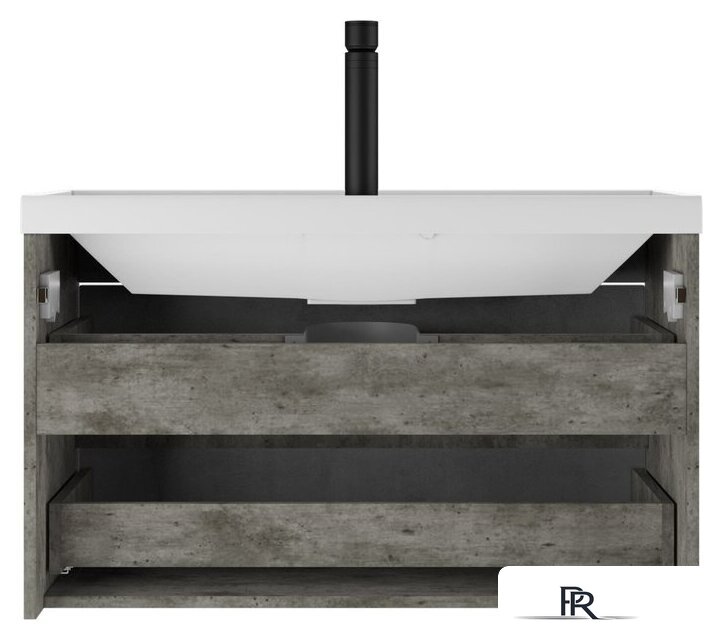  Домино Тумба под умывальник Bazis 90 Loft В2 (бетон) - Изображение №4 — Интернет-магазин ПроЗаказ