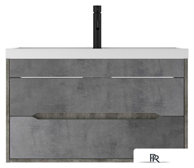  Домино Тумба под умывальник Bazis 90 Loft В2 (бетон) - Изображение №2 — Интернет-магазин ПроЗаказ