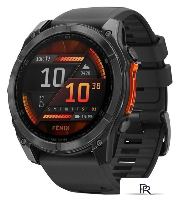 Умные часы Garmin Fenix 8 51мм (серый, черный силиконовый ремешок) - Изображение №1 — Интернет-магазин ПроЗаказ