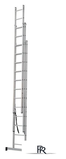 Лестница-стремянка Новая высота NV 123 алюминиевая трёхсекционная 3x12 ступеней - Изображение №9 — Интернет-магазин ПроЗаказ