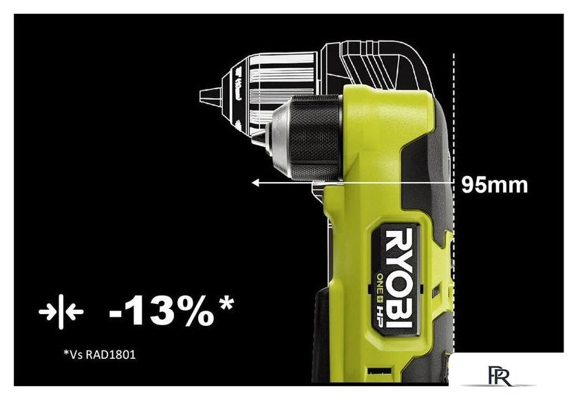 Угловая дрель Ryobi RAD18C-0 5133004949 (без АКБ) - Изображение №2 — Интернет-магазин ПроЗаказ