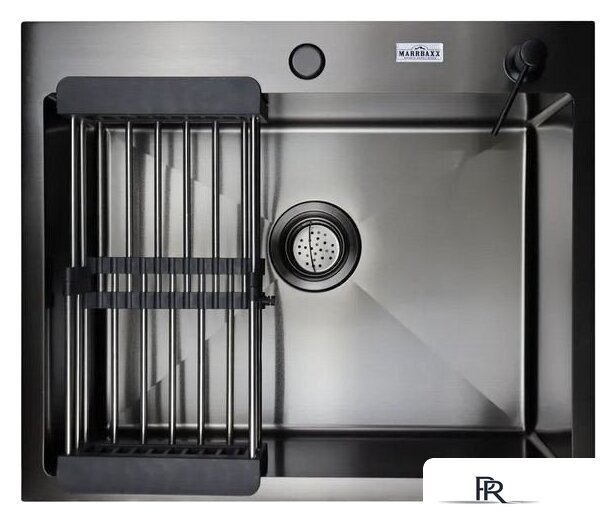 Кухонная мойка MARRBAXX B6050-R (черный/графит) - Изображение №2 — Интернет-магазин ПроЗаказ