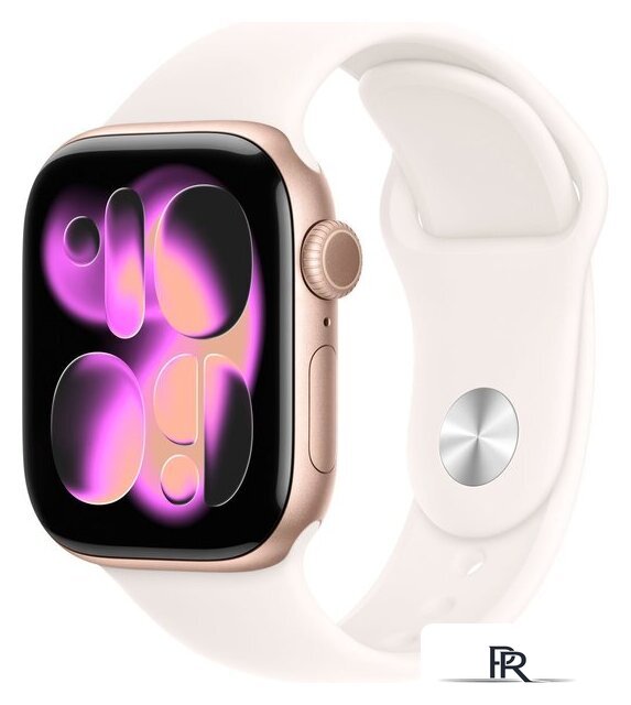 Умные часы Apple Watch Series 11 42 мм (алюминиевый корпус, розовое золото/легкие румяна, спортивный силиконовый ремешок S/M) - Изображение №1 — Интернет-магазин ПроЗаказ