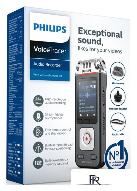 Диктофон Philips VoiceTracer DVT7110 - Изображение №11 — Интернет-магазин ПроЗаказ