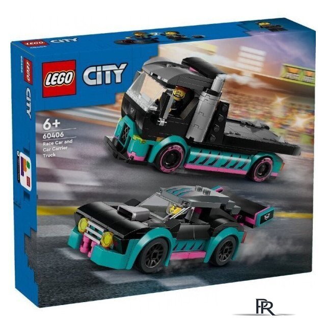 Конструктор LEGO City 60406 Гоночный автомобиль и грузовик-автовоз - Изображение №1 — Интернет-магазин ПроЗаказ