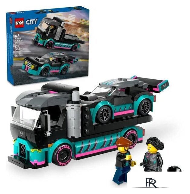 Конструктор LEGO City 60406 Гоночный автомобиль и грузовик-автовоз - Изображение №2 — Интернет-магазин ПроЗаказ