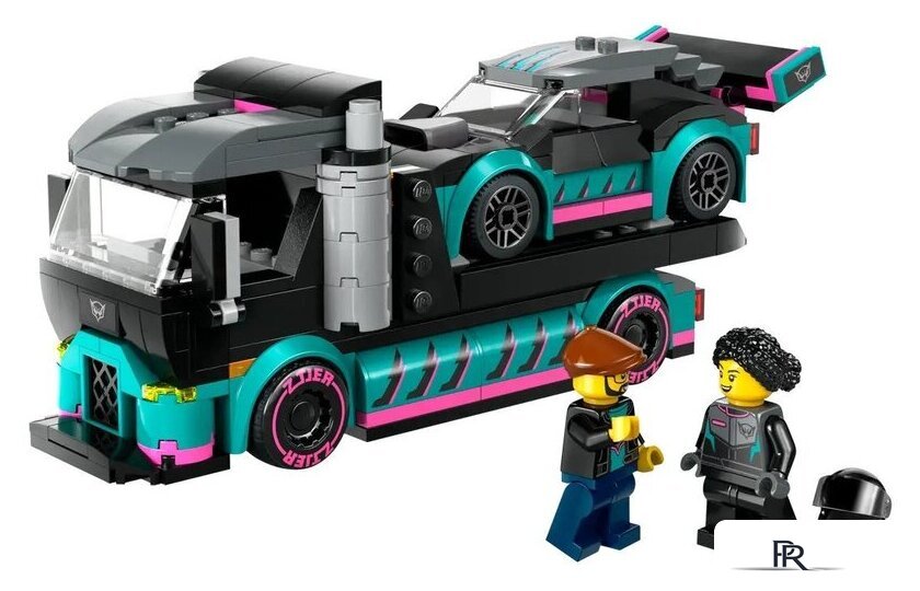Конструктор LEGO City 60406 Гоночный автомобиль и грузовик-автовоз - Изображение №3 — Интернет-магазин ПроЗаказ
