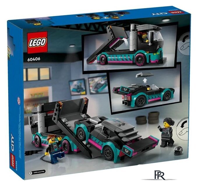 Конструктор LEGO City 60406 Гоночный автомобиль и грузовик-автовоз - Изображение №12 — Интернет-магазин ПроЗаказ
