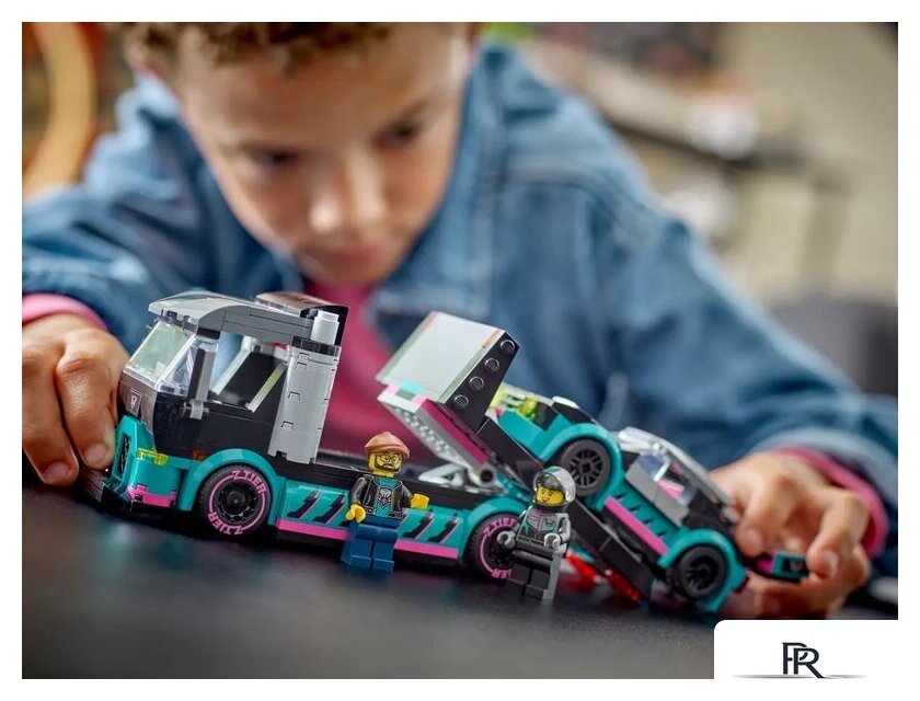 Конструктор LEGO City 60406 Гоночный автомобиль и грузовик-автовоз - Изображение №10 — Интернет-магазин ПроЗаказ