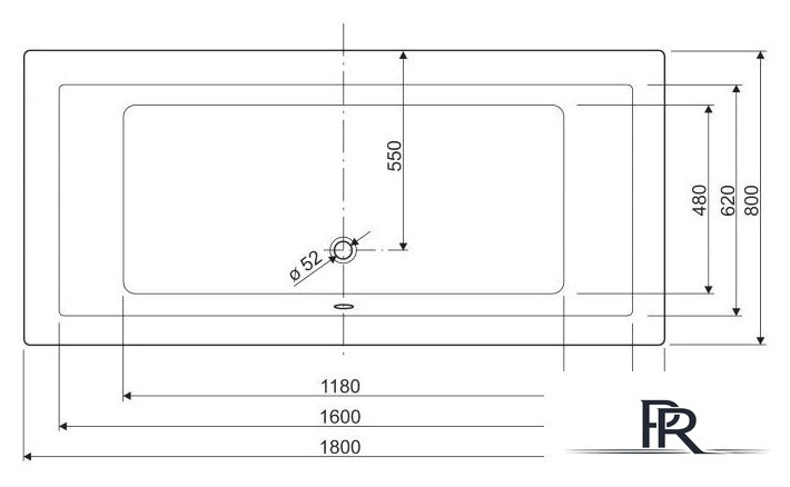Ванна Cezares Plane 180x80 - Изображение №4 — Интернет-магазин ПроЗаказ