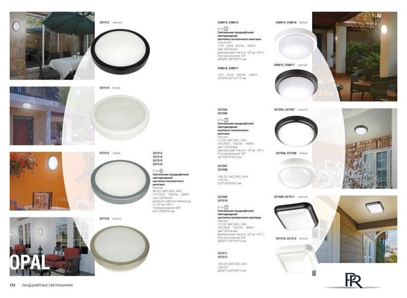 Светильник-тарелка Novotech Opal 358016 - Изображение №2 — Интернет-магазин ПроЗаказ