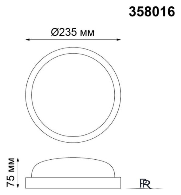 Светильник-тарелка Novotech Opal 358016 - Изображение №4 — Интернет-магазин ПроЗаказ