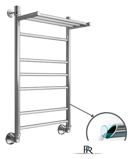 Полотенцесушитель Маргроид Вид 10 80x50 (с полкой, полимерное покрытие) - Изображение №3 — Интернет-магазин ПроЗаказ