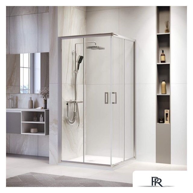 Душевой уголок RGW PA-39 03083988-11 80x80 (хром/прозрачное стекло) - Изображение №1 — Интернет-магазин ПроЗаказ