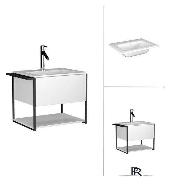  Lauter Тумба под умывальник Lea 60 + Alton 61 (белый глянец) - Изображение №6 — Интернет-магазин ПроЗаказ
