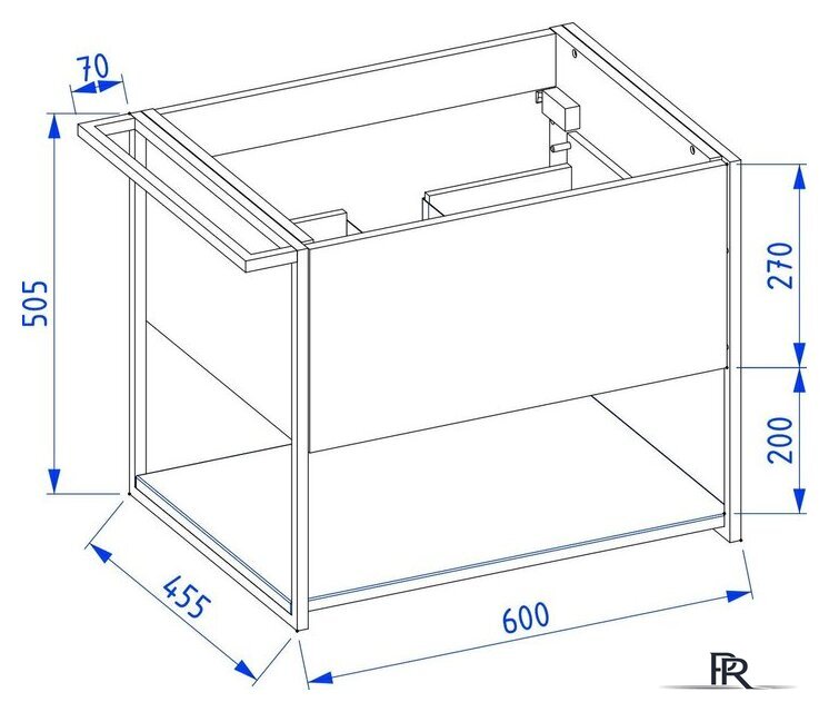  Lauter Тумба под умывальник Lea 60 + Alton 61 (белый глянец) - Изображение №11 — Интернет-магазин ПроЗаказ