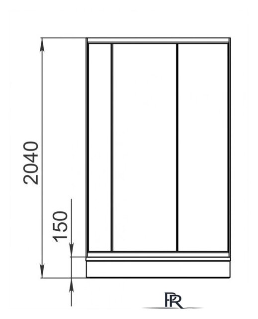 Душевая кабина Domani-Spa Simple 99 Eco DS01EcSm99LWCl00-V1.2 (белый/прозрачное стекло) - Изображение №4 — Интернет-магазин ПроЗаказ