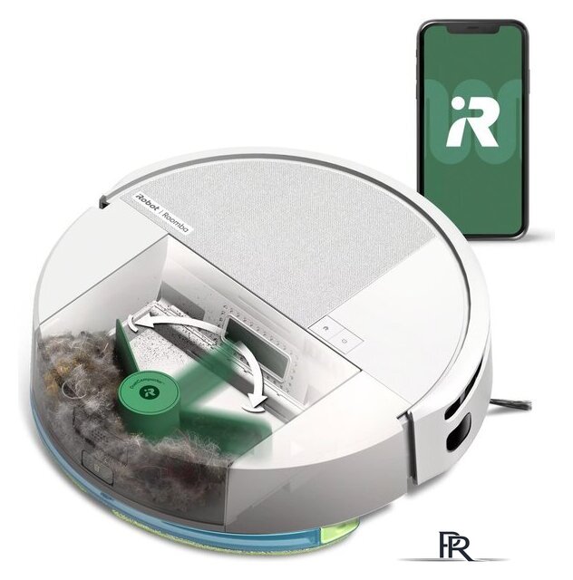 Робот-пылесос iRobot Roomba 205 DustCompactor Combo Robot (белый) - Изображение №2 — Интернет-магазин ПроЗаказ