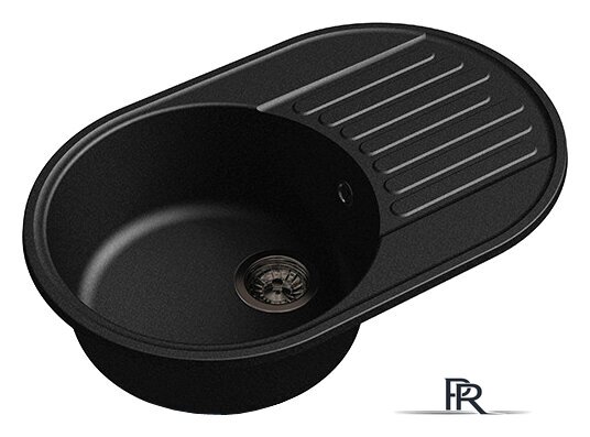 Кухонная мойка GranFest QUARZ Z-18 (черный) - Изображение №1 — Интернет-магазин ПроЗаказ