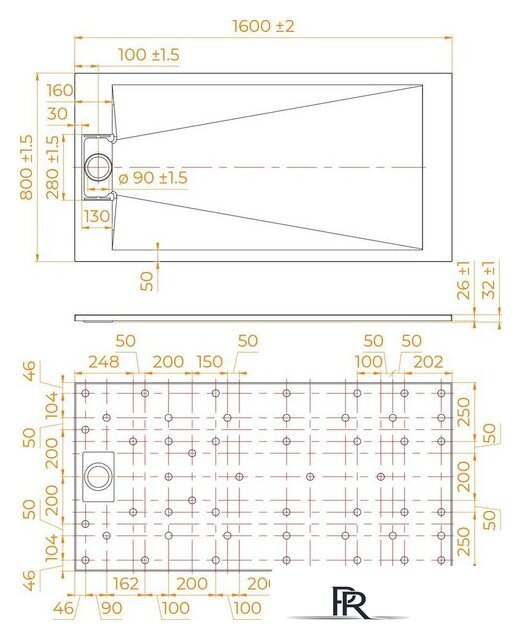 Душевой поддон RGW TUS-W 80x160 - Изображение №7 — Интернет-магазин ПроЗаказ