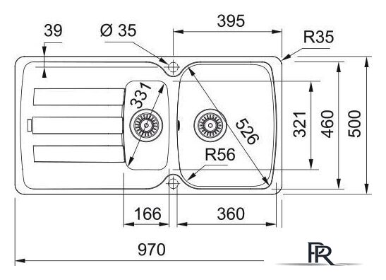 Кухонная мойка Franke Antea AZG 651-97 114.0693.549 (матовый черный) - Изображение №3 — Интернет-магазин ПроЗаказ