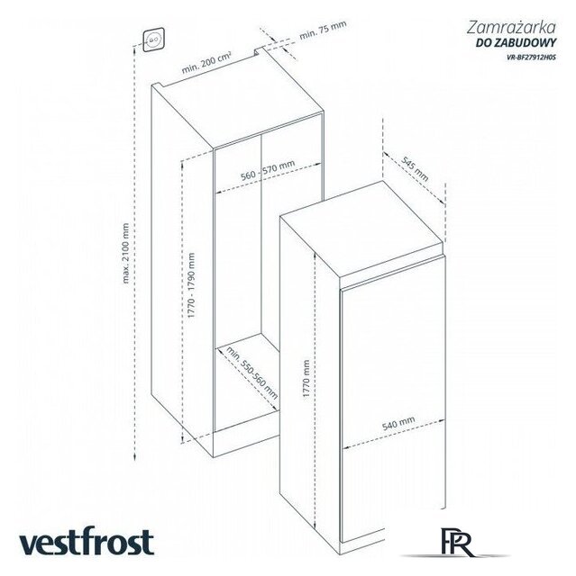 Морозильник Vestfrost VR-BF27913H0S - Изображение №4 — Интернет-магазин ПроЗаказ