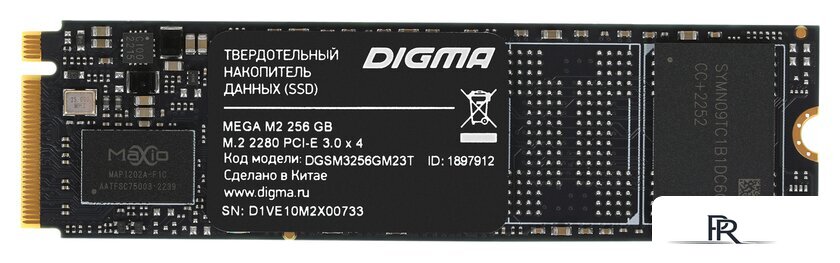 SSD Digma Mega M2 256GB DGSM3256GM23T - Изображение №1 — Интернет-магазин ПроЗаказ