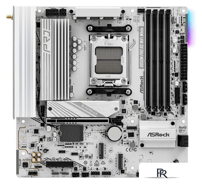 Материнская плата ASRock B850M Pro RS WiFi White - Изображение №2 — Интернет-магазин ПроЗаказ