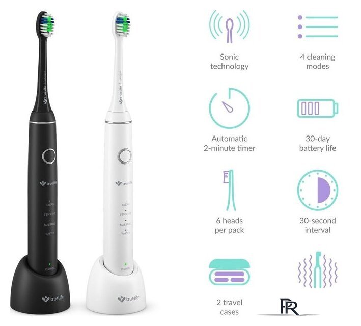 Комплект электрических зубных щеток TrueLife SonicBrush Compact Duo - Изображение №3 — Интернет-магазин ПроЗаказ