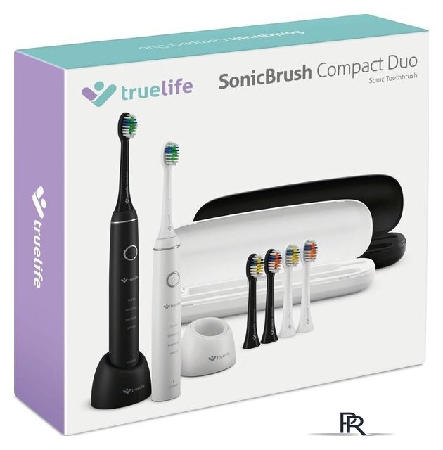 Комплект электрических зубных щеток TrueLife SonicBrush Compact Duo - Изображение №13 — Интернет-магазин ПроЗаказ
