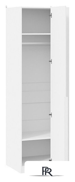 Шкаф распашной Трия Порто СМ-393.07.006 с 1 глухой дверью (белый жемчуг/белый софт) - Изображение №2 — Интернет-магазин ПроЗаказ