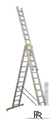 Лестница-стремянка Алюмет трехсекционная профессиональная P3 9314 - Изображение №1 — Интернет-магазин ПроЗаказ