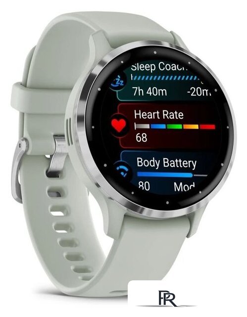 Умные часы Garmin Venu 3S (шалфей, с силиконовым ремешком) - Изображение №2 — Интернет-магазин ПроЗаказ