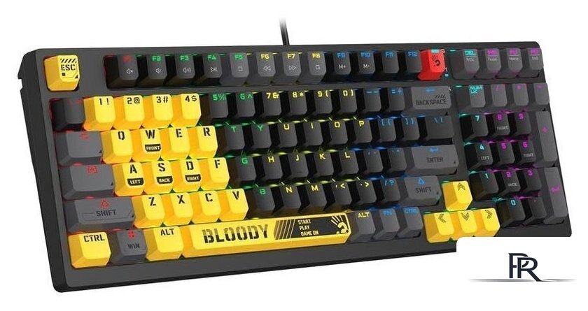 Клавиатура A4Tech Bloody S98 Sports Lime (Bloody BLMS Red) - Изображение №2 — Интернет-магазин ПроЗаказ