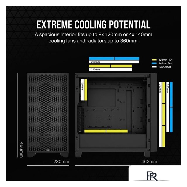 Корпус Corsair 3000D Airflow CC-9011251-WW - Изображение №21 — Интернет-магазин ПроЗаказ