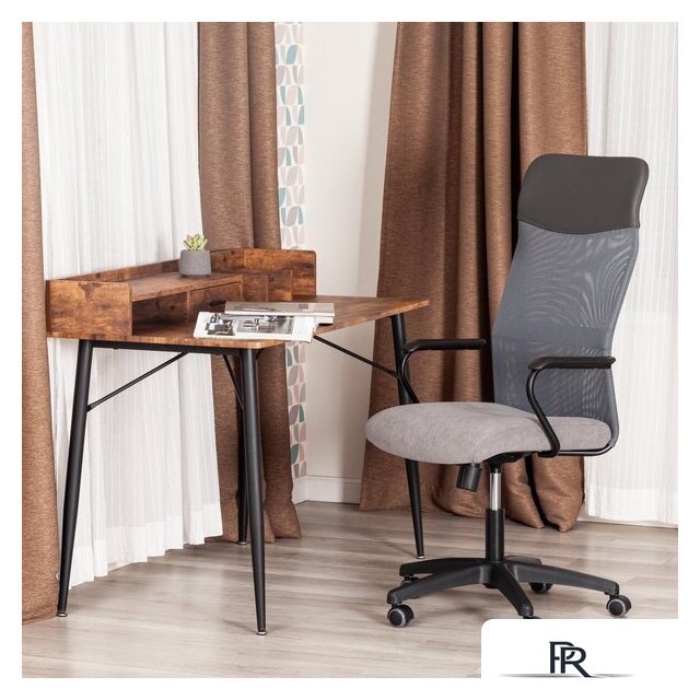 Офисное кресло TetChair Practic флок/кожзам (серый) - Изображение №13 — Интернет-магазин ПроЗаказ