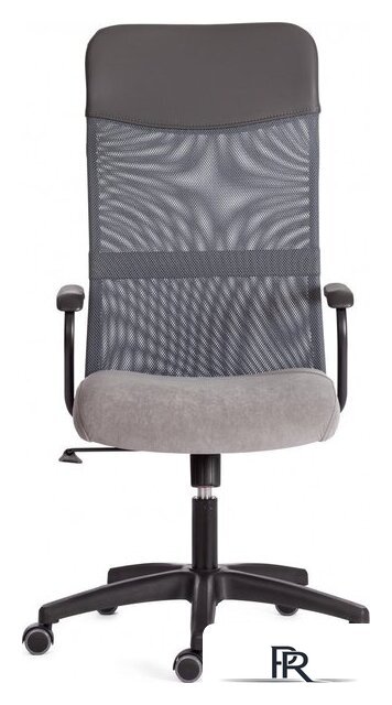 Офисное кресло TetChair Practic флок/кожзам (серый) - Изображение №2 — Интернет-магазин ПроЗаказ