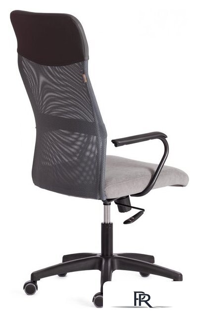 Офисное кресло TetChair Practic флок/кожзам (серый) - Изображение №4 — Интернет-магазин ПроЗаказ