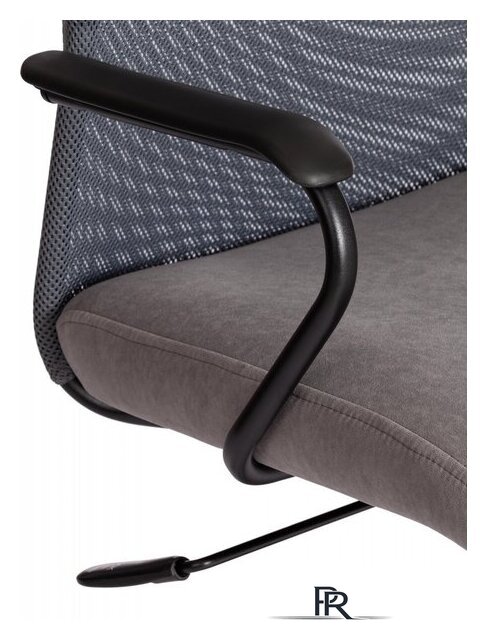 Офисное кресло TetChair Practic флок/кожзам (серый) - Изображение №8 — Интернет-магазин ПроЗаказ