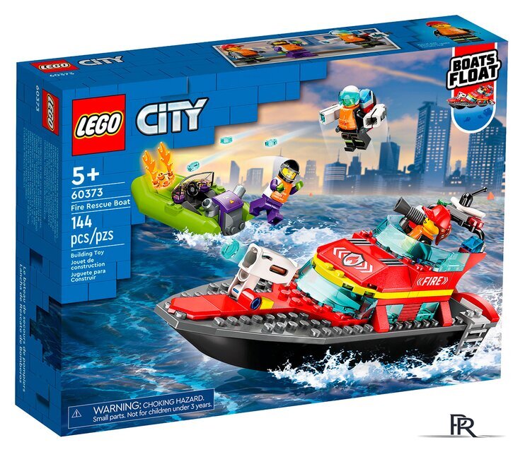 Конструктор LEGO City 60373 Пожарная спасательная лодка - Изображение №1 — Интернет-магазин ПроЗаказ