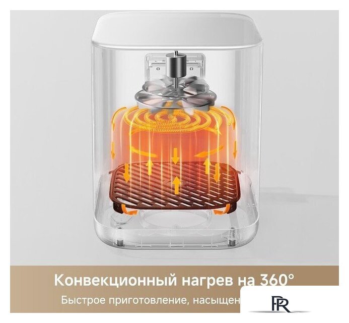 Аэрогриль (аэрофритюрница) Trouver Air Fryer FD10 Pro Max (белый) - Изображение №3 — Интернет-магазин ПроЗаказ