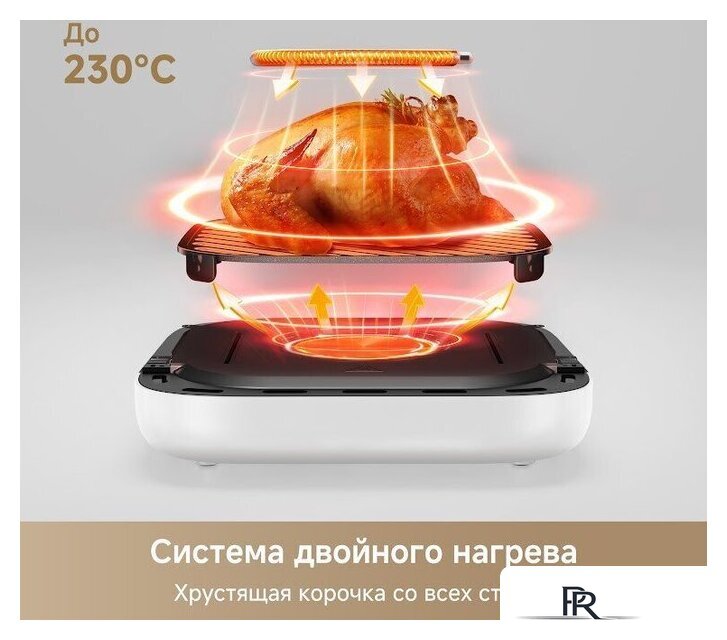 Аэрогриль (аэрофритюрница) Trouver Air Fryer FD10 Pro Max (белый) - Изображение №6 — Интернет-магазин ПроЗаказ