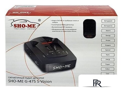 Радар-детектор Sho-Me G-475 S Vision GPS - Изображение №3 — Интернет-магазин ПроЗаказ