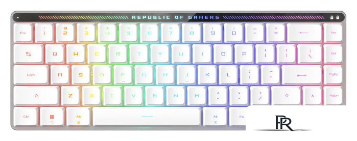 Клавиатура ASUS ROG Falchion Moonlight White (ASUS RX Low Profile Red) - Изображение №1 — Интернет-магазин ПроЗаказ