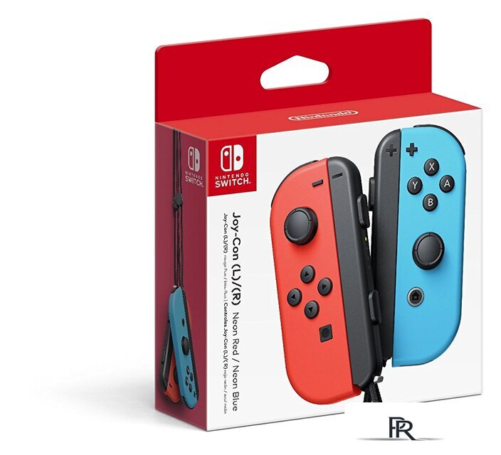 Геймпад Nintendo Joy-Con (неоновый красный/неоновый синий) - Изображение №2 — Интернет-магазин ПроЗаказ