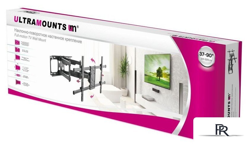 Кронштейн для телевизора Ultramounts UM913 (черный) - Изображение №11 — Интернет-магазин ПроЗаказ