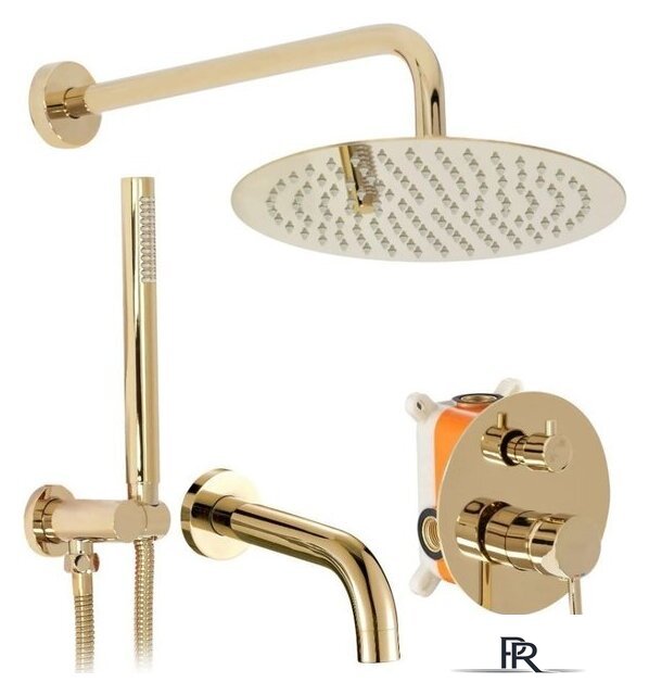 Душевая система  Rea Lungo REA-P4125 (золотой) - Изображение №1 — Интернет-магазин ПроЗаказ