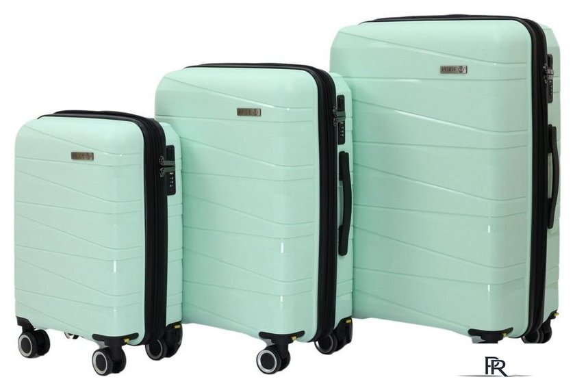 Чемодан-спиннер Pride РР-201 (L, мятный) - Изображение №11 — Интернет-магазин ПроЗаказ